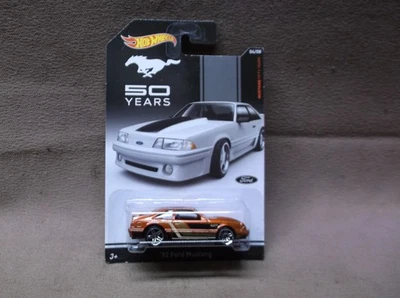 HOT WHEELS 2014 #4 50 YEARS ANNIV BROWN 1992 92 FORD MUSTANG 5.0 GT FOX BODY - Image 1 of 3