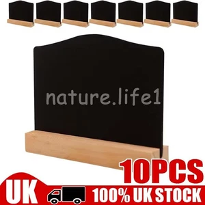 10PCS Mini Chalkboards Blackboard Signs for Price, Food Label, Memo, Place Cards - Picture 1 of 12