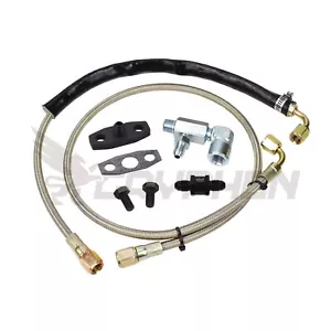 Turbo Oil Feed Line Kit Ford Territory Ghia SX SY Barra Garrett GT4202 GT4294 - Picture 1 of 5