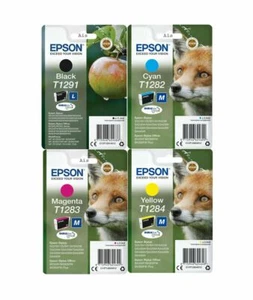 Cartuchos de tinta multipack originales Epson DuraBrite, T1291 T1282 T1283 T1284 T1286 - Imagen 1 de 1