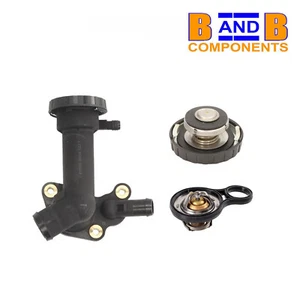 THERMOSTAT HOUSING, CAP & THERMOSTAT WITH GASKET MINI R50 R52 ONE COOPER A1853 - Picture 1 of 9