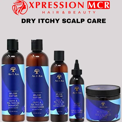 As I Am Olive Dry & Itchy Shampo - Conditioner - Behandlung Vollsortiment UK-Verkauf