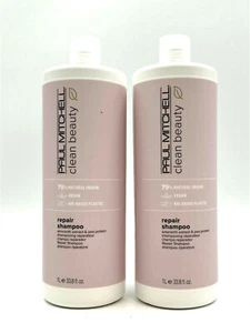 Paul Mitchell Clean Beauty Repair Shampoo Vegan 33.8 oz-Pack of 2 - Picture 1 of 1