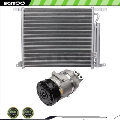 Car Condenser and Car Compressor Fit For 09-2011 Chevrolet Aveo Aveo5 Pontiac G3 - Image 1 of 4