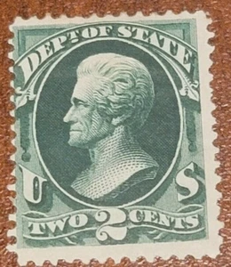 United States - Official - 2c - Scott#: O58 - Dept. Of State Mint Hinged OG - Picture 1 of 2