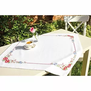 Kit de nappe à broder Roses FM005 Luca-S - Imagen 1 de 2