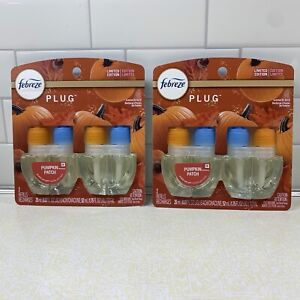 Lot of 2 Febreze Plug PUMPKIN PATCH Scented Oil Refill 2 pack Limited Edition