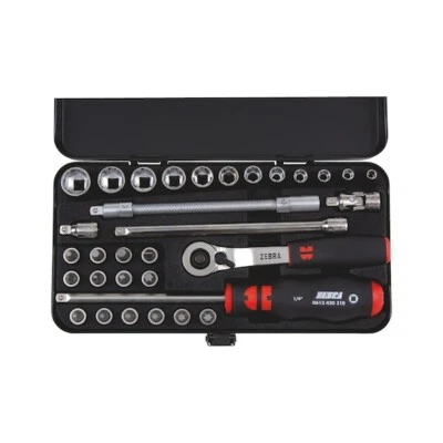 Chiavi a Bussola 1/4 Professionali a Cricchetto Set 32pz - WÜRTH 096501432 - Immagine 1 di 4