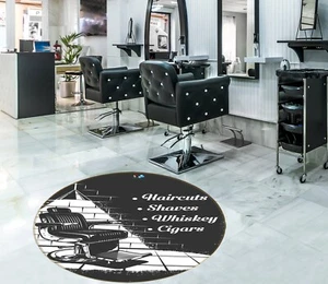 3D Frisörstuhl Q21 Barber Shop Spiel Rutschfest Matte Elegant Foto Teppich Pan - Bild 1 von 5