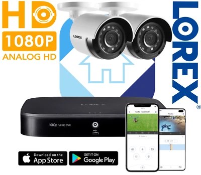 LOREX 1080p HD 8-Channel 1TB Smart Home Security System & 2 In/Outdoor Cameras - Image 1 of 4