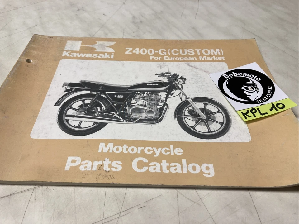 Kawasaki Z400 G1 Custom Z KZ 400 Catalogo Pezzi Di Ricambio Elenco Parti 400Z - Immagine 1 di 4