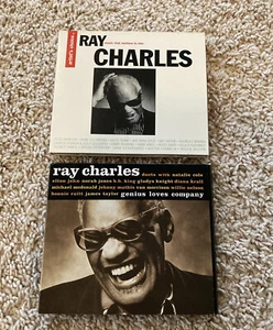 Ray Charles - 2 CD Lot - Music that Matters to Him and Genius Loves Company - Picture 1 of 3