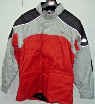 JACKET  -  RAIN - [ TOURMASTER SENTINEL  # 89-112  ]        SMALL     GREY/ RED - Image 1 of 2