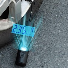 12V 3A Car Electric Air Pump Preset Tire Pressure LED Light Lamp Inflator Pump