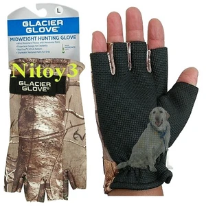 Glacier Glove Fingerless Midweight Pro-Hunting Gloves-Neoprene Palm Large (T) - Picture 1 of 1