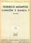 FREDERICO MOMPOU CANCION Y DANZA 7 FOR PIANO BOOK LIBRO RARE BRAND NEW ON SALE