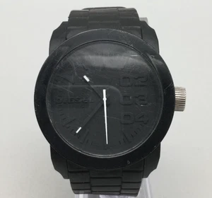 Reloj Diesel Doble Plumón Para Hombre 44mm Caja Esfera Negra DZ-1437 Batería Nueva - Imagen 1 de 13