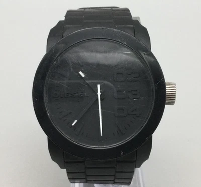Reloj Diesel Doble Plumón Para Hombre 44mm Caja Esfera Negra DZ-1437 Batería Nueva Foto 1 de 4