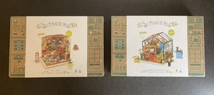 Lot-2 DIY Miniature House Kits Rolife Cathy’s Flower House & Sams Study 102-104 - Picture 1 of 13
