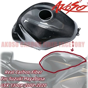 Real Carbon Fiber For Suzuki Hayabusa GSX1300R 2008-2020 Full Tank Cover Fairing - Picture 1 of 11