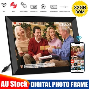 10.1'' Digital Photo Frame 1080P HD Touch Screen 32GB Internal Adjustable Stand - Picture 1 of 12