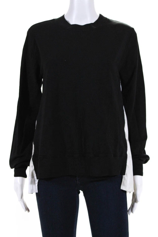 Sudadera plisada con paneles Clu para mujer negra marfil talla extra pequeña 11542033 Foto 1 de 4