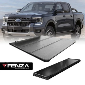 Hard Tri-Fold Tonneau Cover Compatible With For Ford Ranger 23+ (Double Cab) - Picture 1 of 3