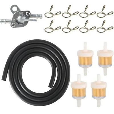 Fuel Filter Kit for Vehicles 6mm Hose with Filters for For cars and Motorcycles - Image 1 of 4