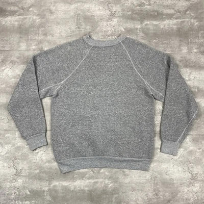 винтажный DISCUS SPORTSIC толстовка пуловер L вересковый серый tri смесь 80-х ластовица - Изображение 1 из 4