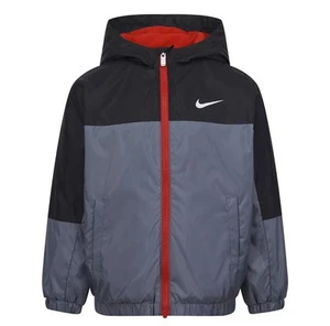 Nike Boys Size 6 Fleece Smoke Gray Lined Lightweight Jacket - Picture 1 of 1