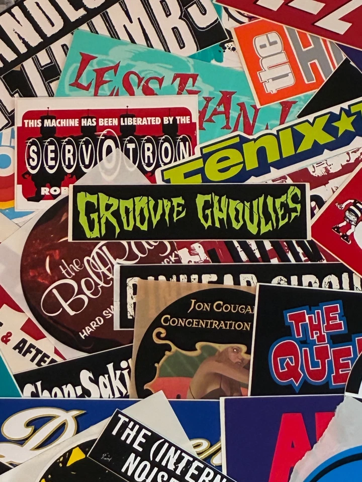REAL Punk Rock Promo Stickers Customize STICKER Order- Choose 1 or multiple - Image 1 of 1