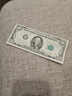  1969C $100 ONE HUNDRED DOLLAR  FEDERAL RESERVE NOTE G...A 7 100 - Image 1 of 4