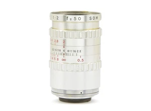 Som Berthiot Cinor 2/50mm Lens M25 C-mount / DING ON THE BARREL - Picture 1 of 8