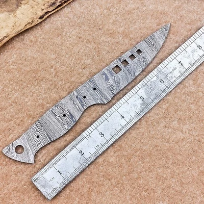 Hojas en blanco de acero Damasco hechas a mano para cuchillo de caza, cuchillo pelador - hágalo usted mismo 122 Foto 1 de 4
