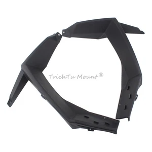 1 Pair Black Front Extended Fender Flares Fit For Polaris RZR Trail 900 Premium - Picture 1 of 21