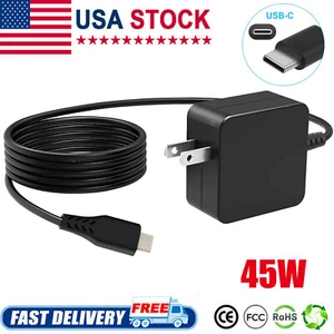 USB-C Adapter Charger for Asus Chromebook C302C C213 C214 C436 C523 ADP-45EW B - Picture 1 of 9