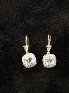 Bella Luce 5.03cts 18K YG over Sterling Silver Earrings - Picture 1 of 4