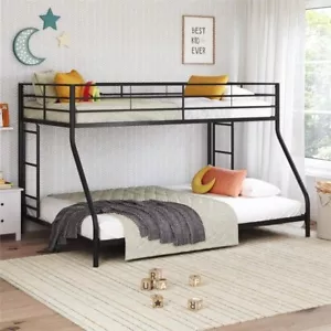 Twin Over Full Metal Bunk Bed for Kids Teens Adults Heavy Duty Metal Bunk Bed - Picture 1 of 20