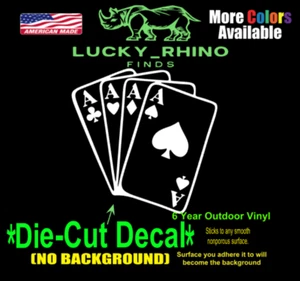 Ace of Spades Card Deck Decal Car Window Vinyl Decal Sticker Window - Picture 1 of 3