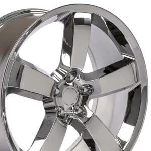 2262 Chrome 20x9 5 Spoke Wheel Fits Dodge Charger Challenger Chrysler 300 SRT - Picture 1 of 8