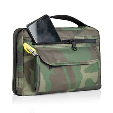 Bible Cover with Zippered Compartments, to Protect the Good Book, Camouflage