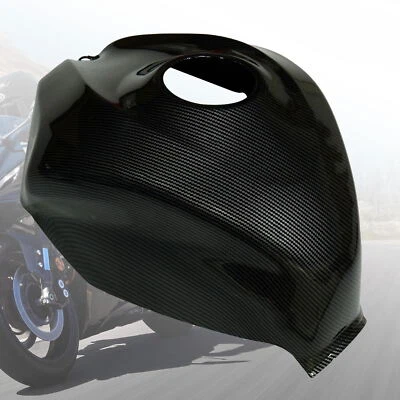 Cubierta del tanque de combustible de gasolina carenado negro de fibra de carbono para Suzuki GSXR 600/750 2006 2007 Foto 1 de 4