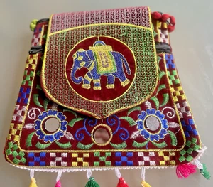 Bunte Stoffbeutel  Umhängetaschen Kinder  Schulter Mini Geld , Handy Tasche  - Bild 1 von 4