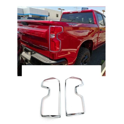 NEW ABS Chrome Rear Tail Light Cover Trim for chevrolet silverado 1500 2019-2021 - Изображение 1 из 4