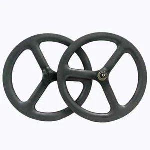 16inch 349 3 Spokes BMX Bicycle Wheels V Brake 7 Speed Folding Bicycle Wheelset - Picture 1 of 20