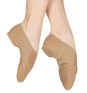 Bloch SO495 Neoflex Split Sole Slip on Jazz Dance shoes Tan - Picture 1 of 1
