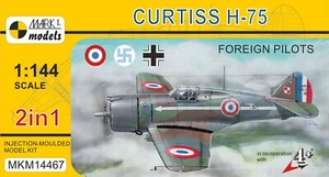 Mark I Modelos 1/144 Curtiss H-75 Hawk Pilotos Extranjeros (2 en 1) Modelo Kit - Imagen 1 de 4