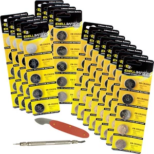80pc Assorted Coin Cell Battery Kit For Car Alarms Key FOBs, Remote Starters - Picture 1 of 2