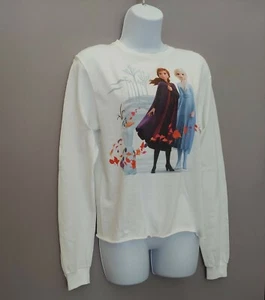 Disney Frozen II Size XS Women's Crop Long Sleeve T- Shirt New With Tags. - Picture 1 of 12