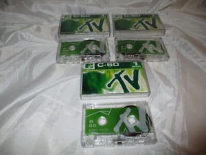 MTV AUDIO C-60 MIN CASSETTES BLANK "OPENED UNUSED" X3 - Picture 1 of 8
